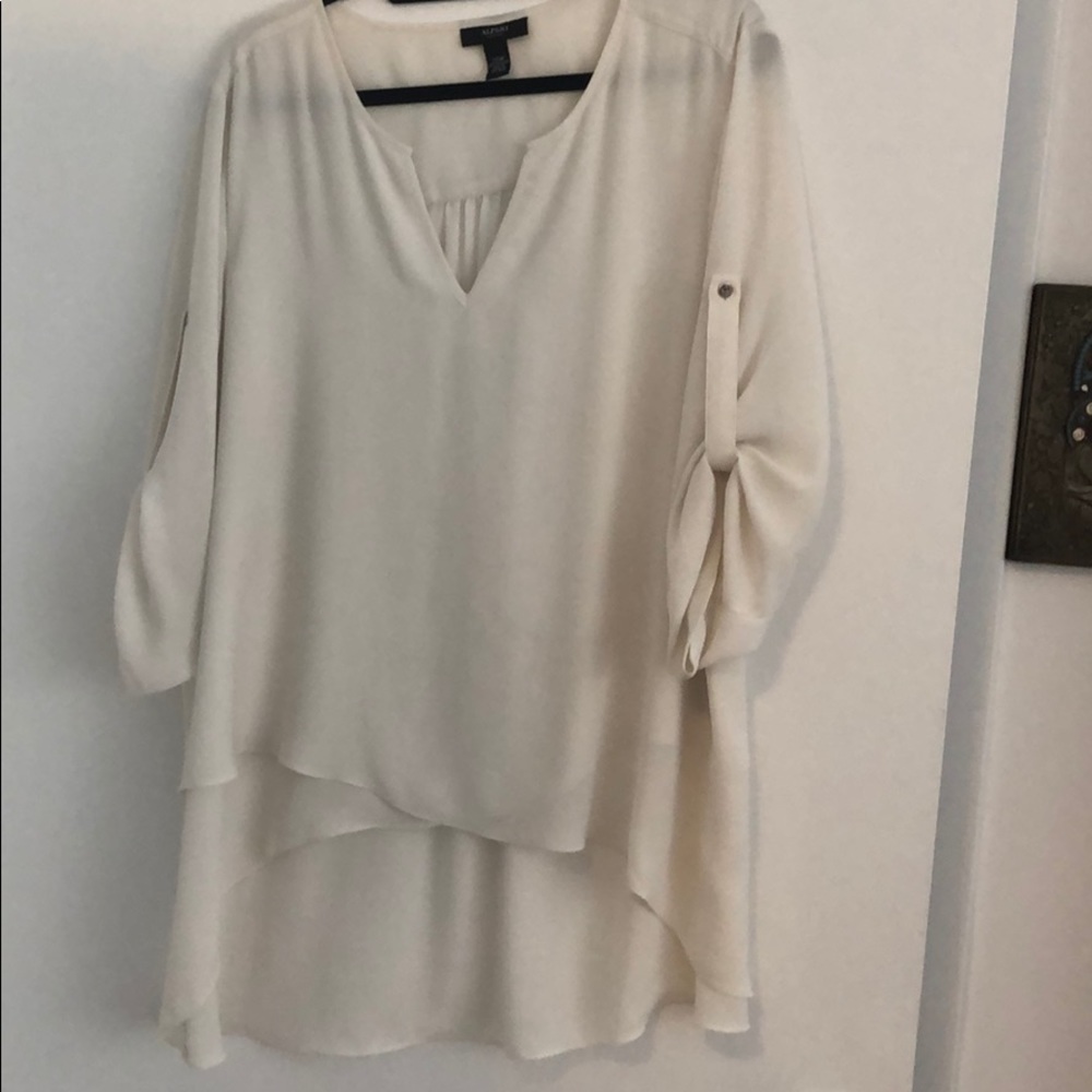 Alfani cream blouse.